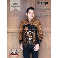 Arraya ORI ANJANI Long Sleeve Batik Shirt For Men Fashion Batik Uniform