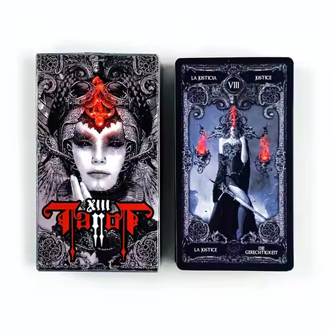 Dark Tarot Cards Deck Board Game Mysterious Divination Edition Borad Playing Games，Holiday Games Lei