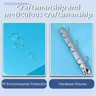 [Initiationdawn] 1PCS A4 Perforated Folder Candy-Colored Transparent O-shaped 2-hole, 3-hole, 4-hole