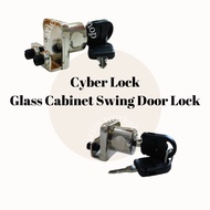 Glass Cabinet door lock / CL624-09 / Display cabinet lock / Swing Glass Door Lock / Cyber Lock