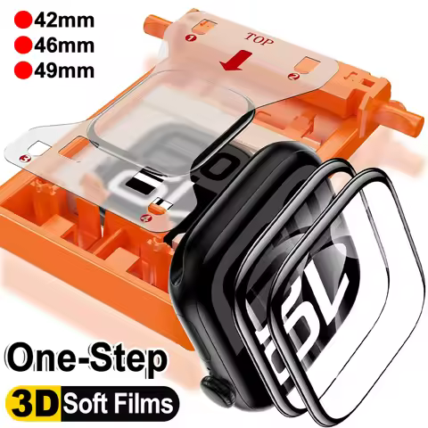 3D Full Cover Watch Films for Apple Watch S10/S11 Ultra/Ultra2/Ultra3 42/46/49mm Waterproof Easy Ins