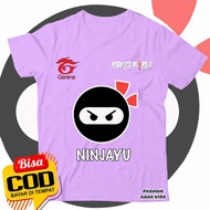 Kids T-Shirt TEAM NINJA YU FF FREE FIRE GARENA
