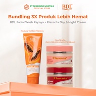BDL Facial Wash Papaya Flacenta Day Cream & Flacenta Night Cream