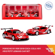 Tiny X Sparky Porsche 911 RSR 2019 Coca-Cola 911 912 Petit Lemans Car Set