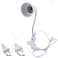 Flexible E27 Base Bulb Led Lamp Holder Clip Table Desk Reading Book Light Socket On-Off Switch  SG12