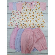 ✨🌹🎠3 Set Baby Girl Clothing Baju Bayi Perempuan 6m+-18m+ 3 Pasang baby - JK Kids Mykids Anakku Fiffy