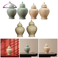 [Amleso2] Porcelain Ginger Pot, Table Decoration, Tea Caddy, Gift Box, Chinese Temple Pot, Flower Ar