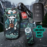 Electric Vehicle Key Cover VF5 LIMO GREEN MPV7 HERIO GREEN Premium Leather Cover M23B VIN AUTO shop