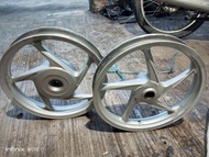 Velg Resing Depan Belakang Set Warna Silver Honda Beat Lama Beat Fi 2013-2015 Vario 110 Lama Origina
