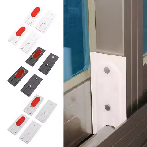 4Pcs/set Aluminum Alloy Door Window Windproof Block Dustproof Soundproof Window Sealing Block Self-a