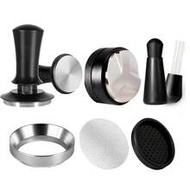6pcs Concentrated Coffee Accessories Set: 51mm/58mm Coffee Tamper, Coffee Distributor, Coffee Filter