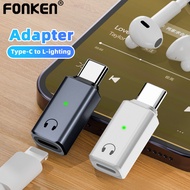 Fonken IOS Earphone Audio Adapter Type C Male to IOS Female Earphone Converter