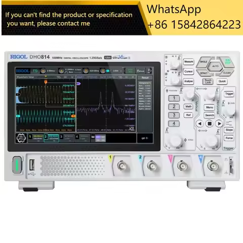 DHO814 digital oscilloscope 12-bit vertical resolution 804/802/812DPO 800 series