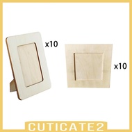[Cuticate2] 10x Wooden Picture Frame Unfinished DIY Craft Picture Frame for Thanksgiving