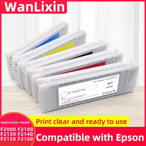 compatible ink cartridge for Epson surecolor F2000 F2100 F2130 F2140 printer full with DTG Textile i