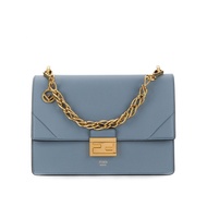Hong Kong Direct Mail FendiFENDI Ladies Light Blue Leather KAN U Portable Shoulder Bag 8BT313-A5D