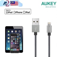 [BEST SALE] AUKEY CB-D24 MFi Nylon-Braided iP Cable (GREY)