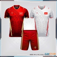 Áo Đá Bóng Việt Nam Đỏ Trắng SS25 - Áo Thể Thao Mềm Mại  Mát Lạnh  Thoáng Khí