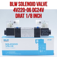 BLW Solenoid Valve Solenoid Valve 4V220-06 4V220 - 06 DC 24V Thread 1/8" 1/8 inch DC24V DC24 Direct 