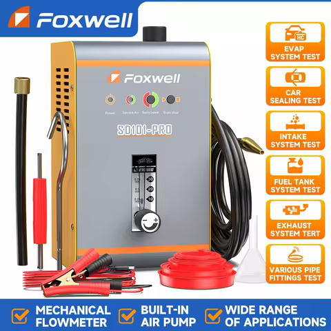 FOXWELL SD101 PRO EVAP Smoke Leak Detector Automotive Built-in Air Pump Car Smoke Generator Leakage 