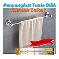 IKea Penyangkut Tuala Bilik Mudah Lekat Air Bathroom Towel Bar Rack Shower Hand Towel Washcloth Hold