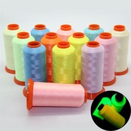 1 Roll Embroidery Sewing Thread 150D/500yards Luminous Embroidery Threads Fluorescent Light Threads Sewing Cross Stitch Thread