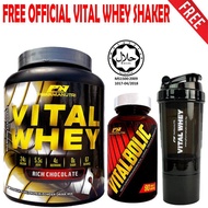 Vitalbolic Muscle Growth Activator 90 Tablets 45 Servings (Orange) + Vital Whey 2kg/4.4lbs Whey Isol