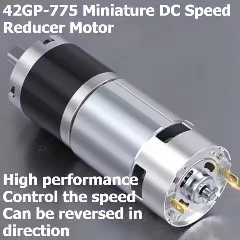Planetary reduction motor 42GP-775 high torque 12V/24V can rotate forward and reverse 8PRM~1600PRM, 