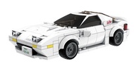 ToysLiDo - Toyslido 頭文字D 高橋涼介 赤城白色彗星 1:24 萬事得Mazda-FC3S RX-7 積木模型車 益智兒童玩具 - 282塊 (8歲以上適用)