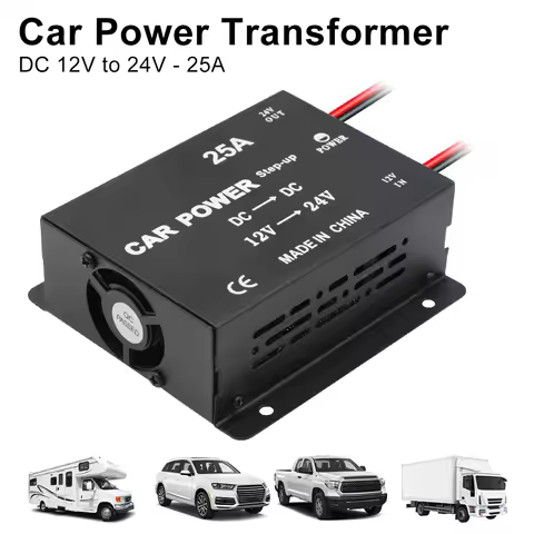 Adapter Car Transformer Voltage Booster Auto Accessories Power Step-up Power Converter DC 12V to 24V