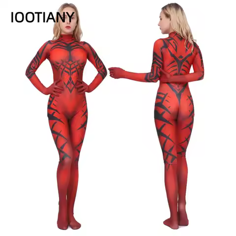 American Comics Darth Talon Anime Cosplay Costumes Adult 3D Printing Clothing Tights Women's Elastic