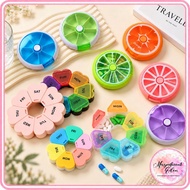 🇲🇾Medicine Pil Storage Box Portable Pill Box Medicine Box Organizer 7 Days Pil Box Jewelry Box