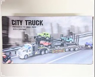 帳號內物品可併單限時大特價        R/C遙控車CITY TRUCK遙控聯結車1：48拖板車Remote Control Connected car遙控貨車卡車模型附贈USB充電電池36*25*16cm兒童玩具工程車