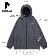 Dreeland - Windbreaker Jaket - Outdor Jacket Stealth Grey