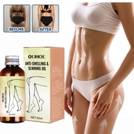 OUHOE Body Slimming Ginger Essential Oil 50ml Minyak Atsiri Pelangsing Pengencang Paha Lengan Body C