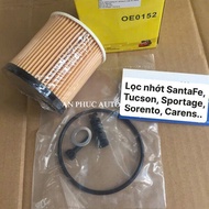 Hyundai SantaFE 1.6L oil filter for G4FT 2020-> engine, JS Asakashi Japanese brand OE0152