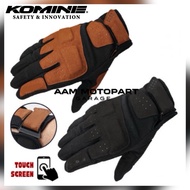 GK-227 KOMINE FOAM PADDING KNUCKLE PROTECTION TOUCH SCREEN MOTORCYCLE GLOVES SARUNG TANGAN RIDER