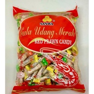 0SANWA GULA UDANG MERAH RED PRAWN PEANUT CANDY 350GM