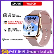 Smart Watch Women Custom Dial Smartwatch For Android IOS Waterproof Bluetooth Music Watches Full Touch Bracelet Clock