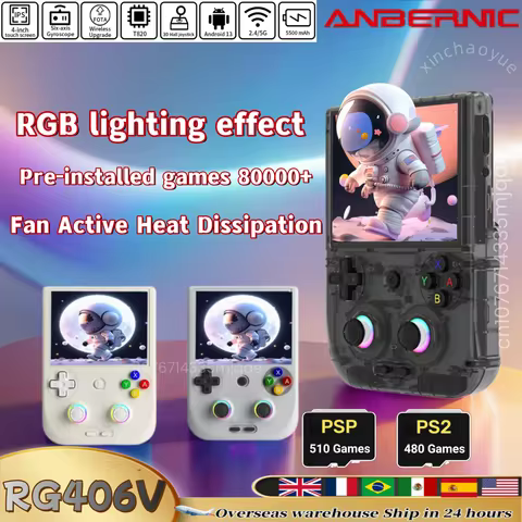 ANBERNIC RG406V RG 406V Retro Handheld Game Console Video Game Consoles 4 IPS touch Screen Android13