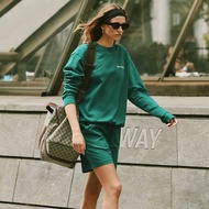HBI6 Sporty Green Fleece Women's Sweater - Autumn Winter Style