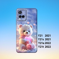 Softcase vivo Y21, vivo Y21S, vivo Y21A,vivo Y21T _Silicone Casing Hp Black Rubber Flexible Thick