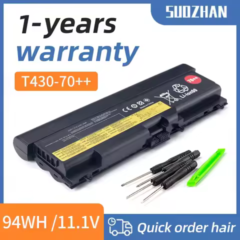 New 11.1V 94Wh Laptop Battery 45N1007 45N1011 For Lenovo ThinkPad T420i T420 T430 T530 W510 W520 L43
