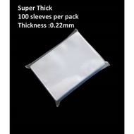 Inner card sleeves 100pcs 64mm x 89mm SUITABLE FOR YUGIOH/Pokemon/Digimon