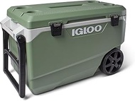 Igloo ECOCOOL 90 QT Maxcold Lattitude Cooler, Insulated Cooler Chest with Wheels, Leak-Proof Outdoor