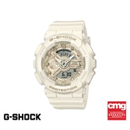 CASIO นาฬิกาข้อมือผู้หญิง G-SHOCK รุ่น GMA-S110ST-7ADR สายเรซิ่น สีขาว