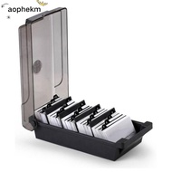 AOPHEKM Organizer, Plastic Black Business Card Holder, Box Storage Credit Card Holder Office