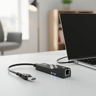 USB 3.01000Mbps Type-CRJ45  Penyesuai Ethernet Gigabit Jenis C 1000Mbps USB 3.0 ke Kabel Rangkaian R