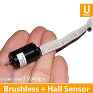 Brushless Motor Dynamo + Hall Sensor 12V 18000 rpm 16mm (8396)