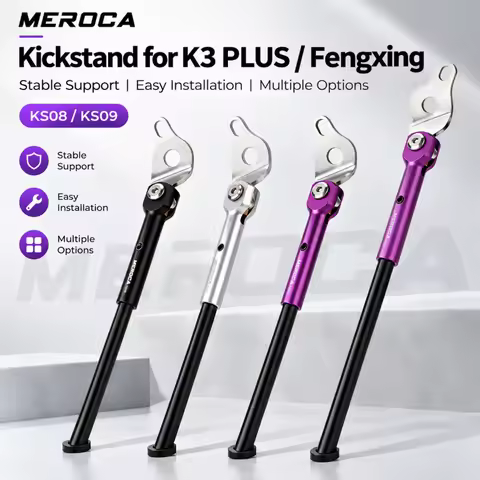 MEROCA Aluminum Alloy Folding Bicycle Kickstand 16 Inch 349 Stable Support Foot Rest Parking Stand F